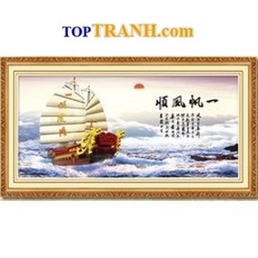 Tranh thêu thuận buồm xuôi gió